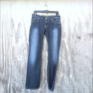 Vintage Y2K Angels Rhinestone Bootcut Jeans Size 13